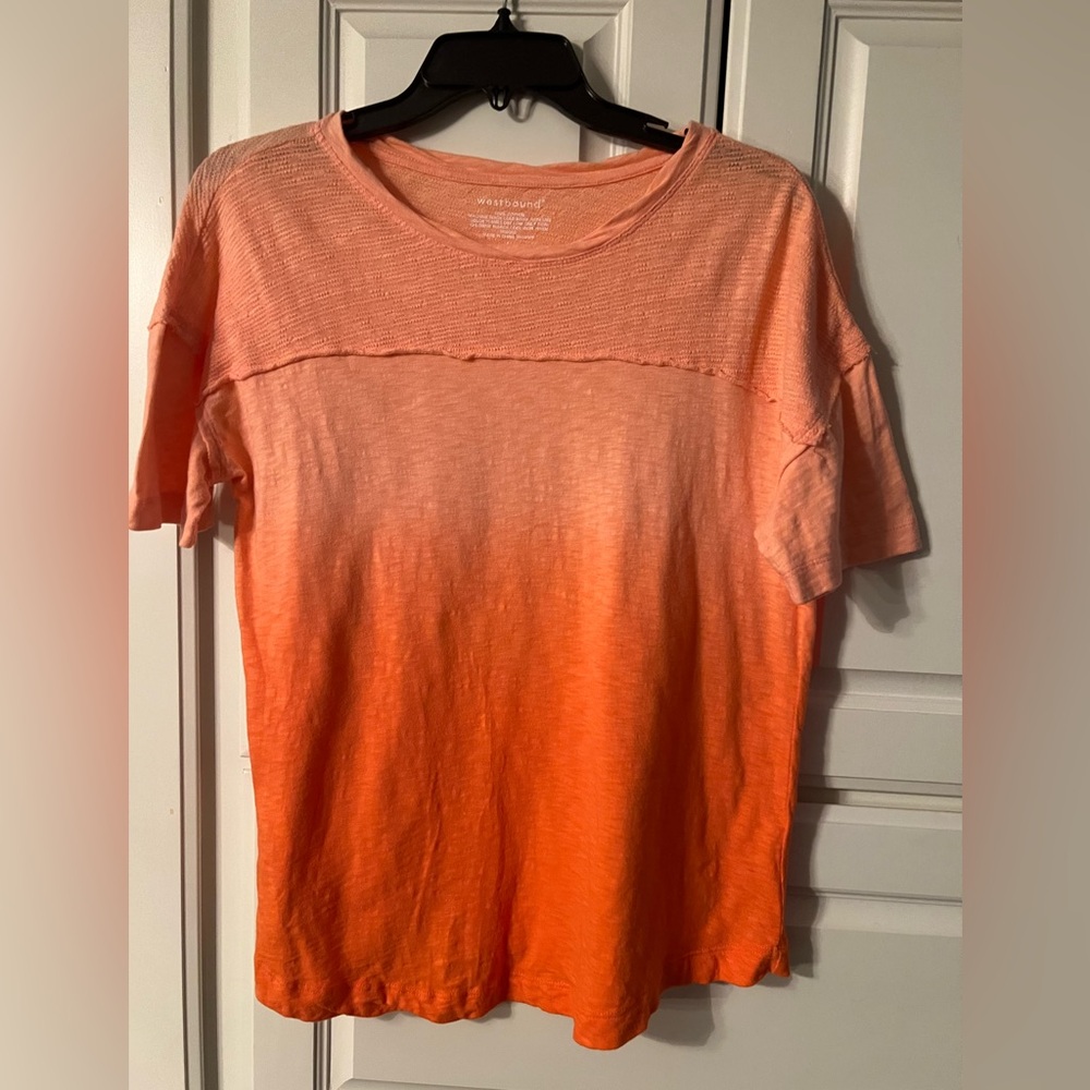 Westbound size small Coral to orange women’s top